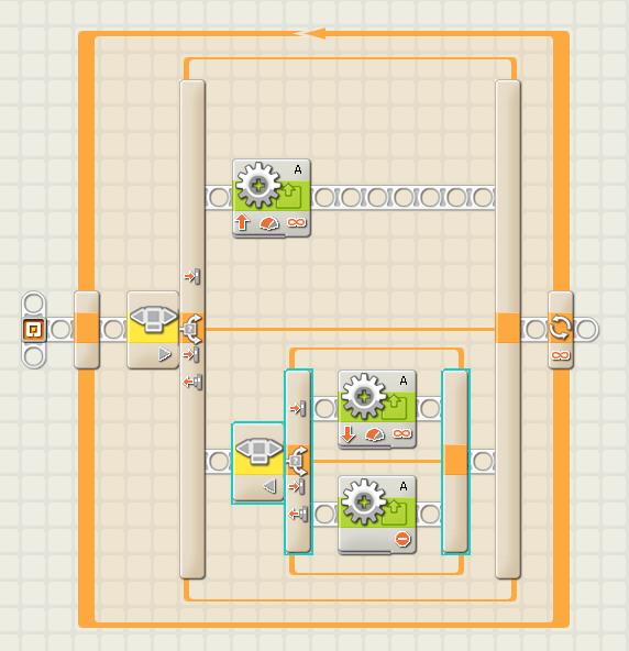 Programa controlar 2 LEDs LEGO Mindstorm NXT