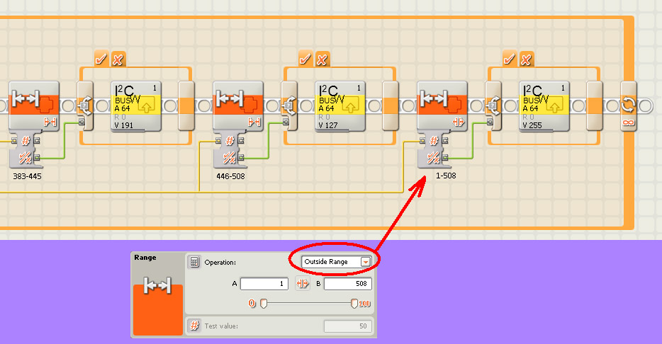 Programa conectar sensor digital PCF8574 I2C a LEGO Mindstorm NXT