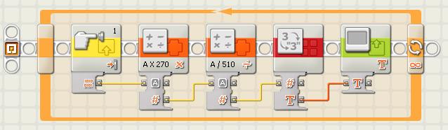 Programa potenciometro ecuacion 1 LEGO Mindstorm NXT