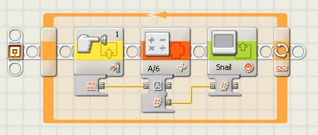 Programa potenciometro para LEGO Mindstorm NXT