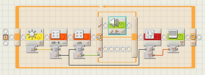 Programa sensor de distancias Sharp LEGO Mindstorm NXT