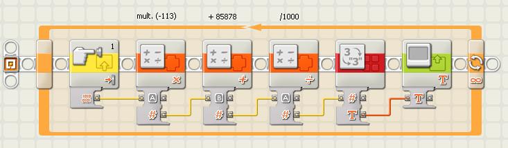 Programa sensor de temperatura termometro para LEGO Mindstorm NXT