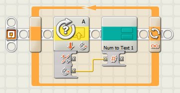 Tutorial Bloque Built in Rotation Sensor de LEGO Mindstorm NXT